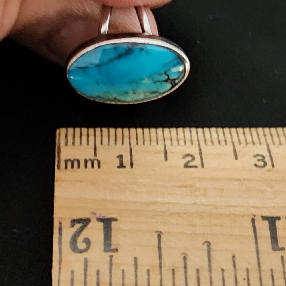Turquoise Split Shank Ring - image 3